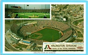 1980er Texas Postkarte Arlinton Stadium TX Rangers Baseball Club Luftaufnahme Feldansicht - Bild 1 von 2