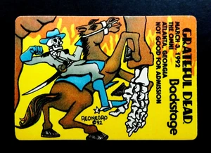Grateful Dead Backstage Pass Puzzle Gone With The Wind Atlanta 3/3/92 3/3/1992 - Picture 1 of 10