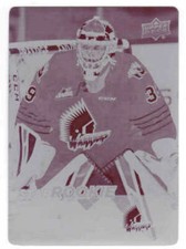 18/19 2018 UD CHL ADAM EVANOFF #340 STAR ROOKIE MAGENTA PRINTING PLATE 1/1 MOOSE