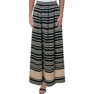 RACHEL Rachel Roy Striped Maxi Skirt Navy Small - Picture 1 of 2