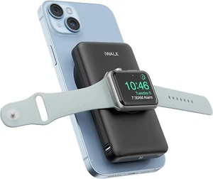 10000mAh Magnetic Wireless Power Bank with iWatch Charger - Compact & Efficient - Picture 1 of 10