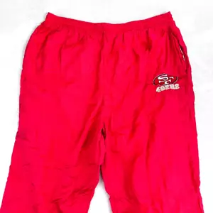 Vintage San Francisco 49ers Sweatpants XL Florescent Red Nylon 90s Joggers - Bild 1 von 10
