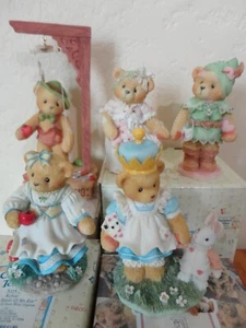 Lot of 5 Cherished Teddies FAIRY TALES Alicia Pinocchio Kelsie Robin Marian - Picture 1 of 13
