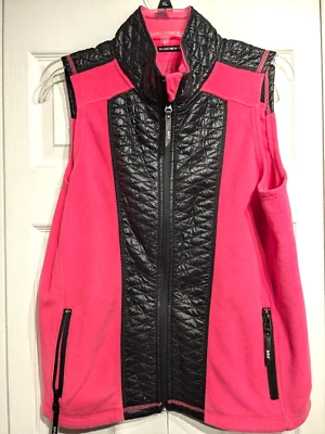 Chaleco Marc New York Polar/Acolchado Estilo Años 80 Cremallera Rosa Caliente/Negro Mujer Talla: XL Foto 1 de 4