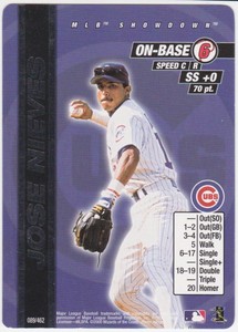 2000 MLB Showdown Unlimited #89 Jose Nieves Chicago Cubs