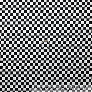 BonEful Fabric FQ Cotton Quilt Black White B&W Stripe Plaid Block Square Car Boy - Picture 1 of 7