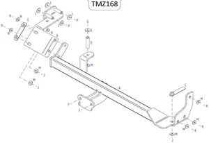 Towtrust Fixed Flange Automotive Towbar For Ford Freda Bus 1992 To 2005 - Picture 1 of 8