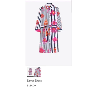VILAGALLO Dover Ikat Shirtkleid Gr. 38 mehrfarbig gestreift Print Baumwolle Resort - Bild 1 von 9