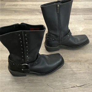 Harley Davidson Damen Auburn Harness Größe 10 M Leder Stiefel gebraucht - Bild 1 von 9