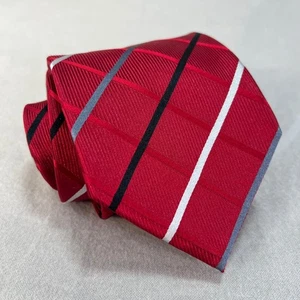 Donald Trump Signature Collection Red Striped Silk Tie Classic Preppy 3.75x60 - Picture 1 of 7