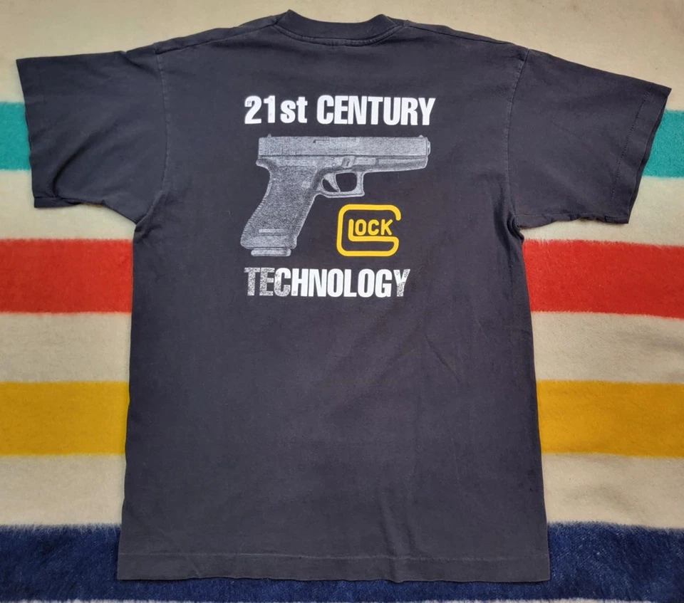 Camiseta vintage Glock Gun 21st Century Technology arma de fuego talla L Foto 1 de 4