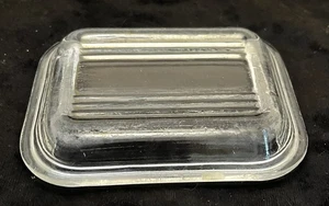 Plato refrigerador vintage Pyrex 501-C vidrio transparente SOLO TAPA -- ¡SIN ASTILLAS! - Imagen 1 de 4