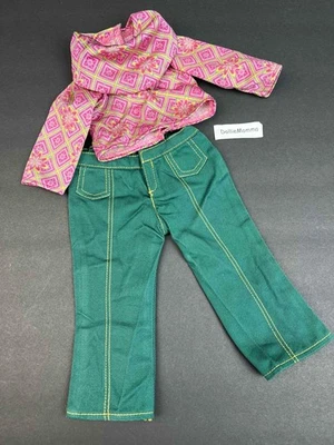 American Girl Ivy Meet Outfit Top~Green Pants/Jeans~Julie Friend~Retired 2007 - Image 1 of 4