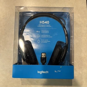 Logitech H540 USB Computer Headset Headband HD Sound Noise Canceling Mic - Afbeelding 1 van 4