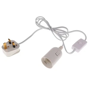 Cable Plug in Pendant Light Fitting with On/Off Switch E27 Lamp Holder UK - Picture 1 of 7