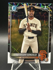 2025 Bowman Chrome Mega Box Josuar Gonzalez 1st Bowman Lazer Refractor - Giants - Bild 1 von 2