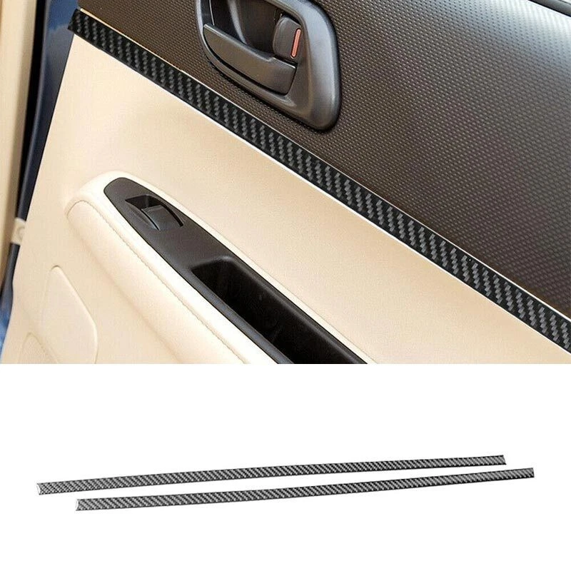 Cubierta de fibra de carbono 2005-08 para puerta trasera Subaru Forester tira decorativa Foto 1 de 4