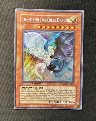 YuGiOh Light and Darkness Dragon YG01-EN001 Secret Rare Limited Edition T2 - Image 1 of 4