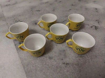 6 TAZZINE VINTAGE PORCELLANA VOV ZABAIONE PEZZIOL - Immagine 1 di 4