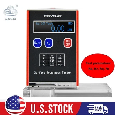 Probador de rugosidad superficial medidor 0,01 μm perfilómetro medidor de perfil Ra/Rq/Rz/Rt Foto 1 de 4