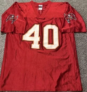 Vintage Reebok Mike Alstott NFL Tampa Bay Buccaneers Football Men's L Jersey - Picture 1 of 23