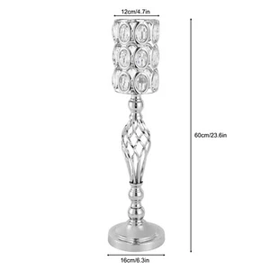 10Pcs Metal Wedding Table Centerpieces Crystal Flower Vase Stand Party Decor - Picture 1 of 24