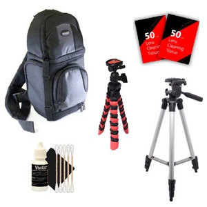 Tall & Flexible Tripod & More for Canon EOS Rebel T6 T5 & All Digital Cameras - Picture 1 of 6
