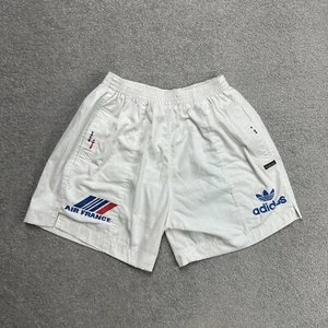 ADIDAS Vintage Shorts Bermudas Gr. M Jogging Tennis Sporthose 80er 28414 Weiß - Bild 1 von 7