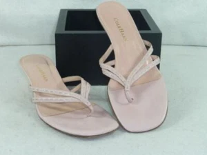Womens Cole Haan Pink Leather Sandals 8.5 B Thongs A071 - Picture 1 of 1