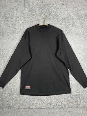Vintage 90s Drakkar Guy Laroche Mens XL Black Mock Neck Shirt Made in USA- EUC - Image 1 of 4