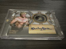 2018 TOPPS WWE LEGENDS Harley Race AUTO AUTOGRAPH #63/99 Signed HOF Ring Card