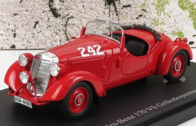 wonderful modelcar MERCEDES 170VS SPORTROADSTER #242 1938 - red - 1/43 - lim.333 - Image 1 of 2