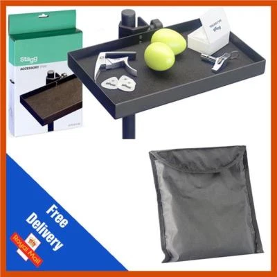 Stagg ACTR-2515 BK Vassoio accessori | Vassoio percussioni | Vassoio per cuffie