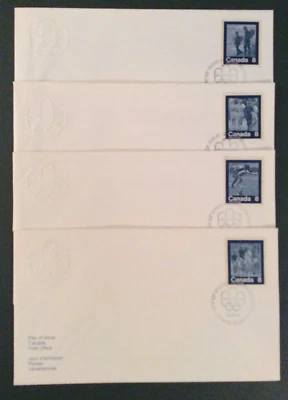 BroadviewStamps Canada FDCs #629-32 Summer sports.  Issue date 22MAR1974. - Image 1 of 4