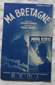 Partition ancienne 1947 : MA BRETAGNE, Mona Kerys - Picture 1 of 2