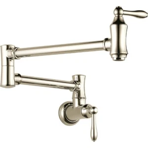 Delta 1177LF-PN Pot Filler, Nickel - Picture 1 of 4