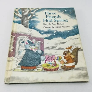 Three Friends Find Spring Delton Vintage Children Book Christmas Winter Picture - Picture 1 of 12