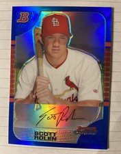 2005 Bowman Chrome Scott Rolen Blue Refractor #068/150 Cardinals