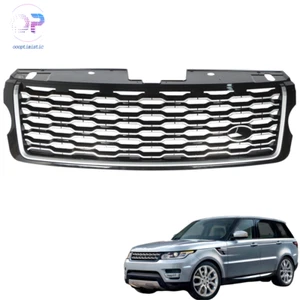 For Land Rover Range Rover 2013-2017 Front Bumper Upper Grille Black&Silve Grill - Picture 1 of 8