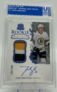 2023-24 Upper Deck The Cup JOHN BEECHER #167 Rookie Patch Autograph 154/249 - Picture 1 of 2