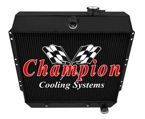 ER Champion 3 Row Black Finish Radiator for 1949-1954 Chevrolet Cars V8 Conv - Foto 1 di 6