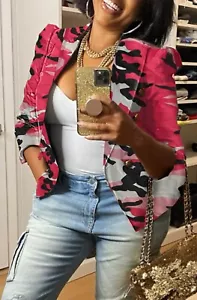 Women’s Pink Camouflage Jacket New Small - Picture 1 of 1
