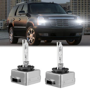 For Cadillac Escalade 2007-2014 D1S HID Headlight Hi&Low Beam 6000K Bulbs Set 2 - Picture 1 of 13