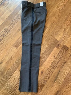 New flying cross uniform pants 36 reg Gray Poly Wool Trouser Style # F1 Xpwt8gfb - Image 1 of 4