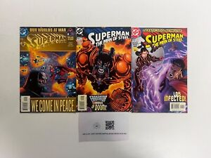 3 Superman DC Comic Books # 113 114 115 Batman Wonder Woman Flash Robin 52 JS37