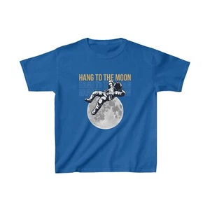 Astronaut Hanging out on the Moon Kids Heavy Cotton™ Tee - Picture 1 of 15