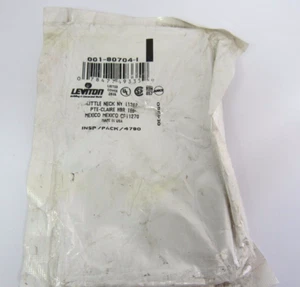 PLACA DE PARED DE PLÁSTICO LEVITON INTERRUPTOR MARFIL 001-80704-1 - Imagen 1 de 4
