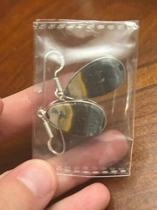 orecchini pendenti in argento sterling 925 con pietre preziose naturali o9 - Foto 1 di 3