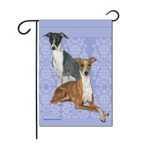 Italian Greyhound Garden Flag Double Sided 12" x 17" - Picture 1 of 1