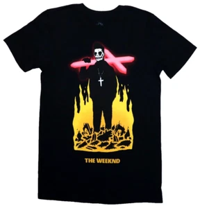 Camiseta de concierto THE WEEKND XO talla XL música anarquía gira matutina cruz llama calavera - Imagen 1 de 6